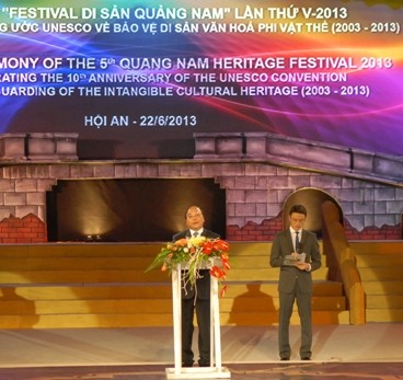 Khai mạc  Festival Di sản Quảng Nam lần thứ V-2013 - ảnh 1